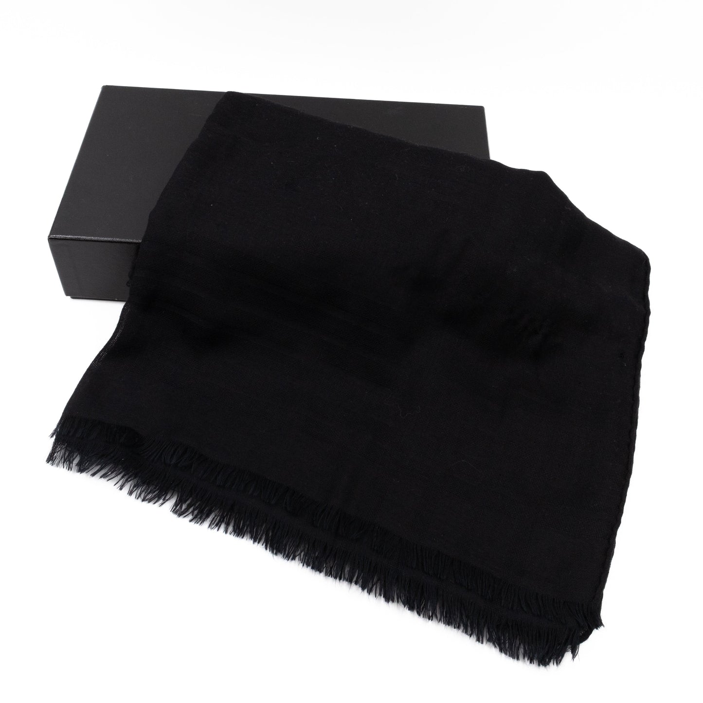 CC Camellia Fringe Cashmere Silk Scarf