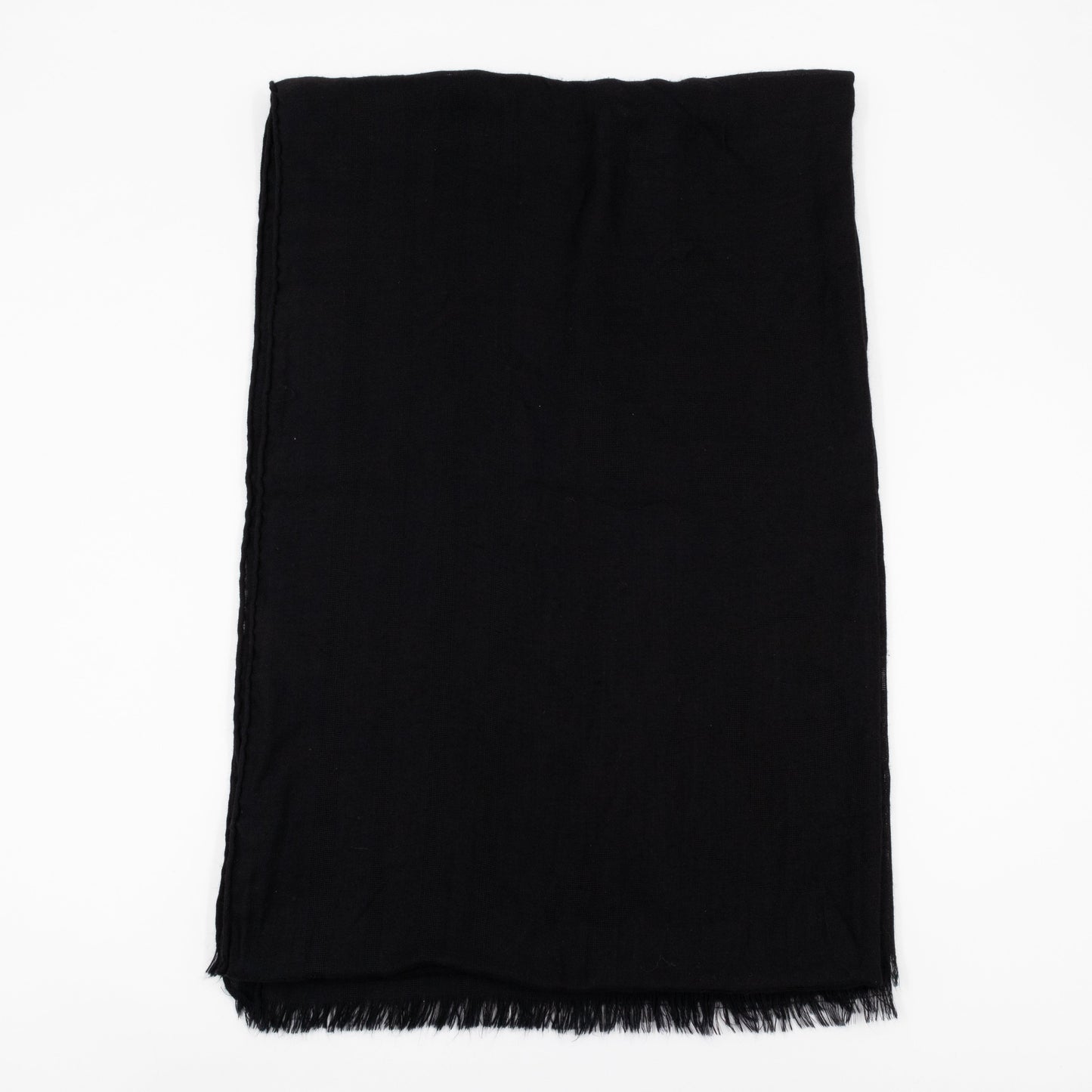 CC Camellia Fringe Cashmere Silk Scarf