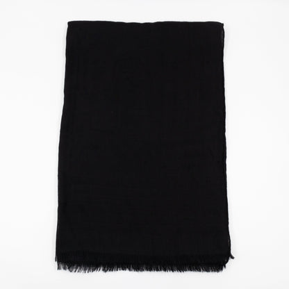 CC Camellia Fringe Cashmere Silk Scarf