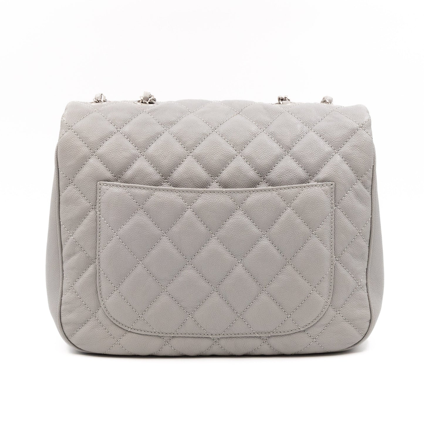 Classic Flap Urban Companion Bag Grey Caviar Silver