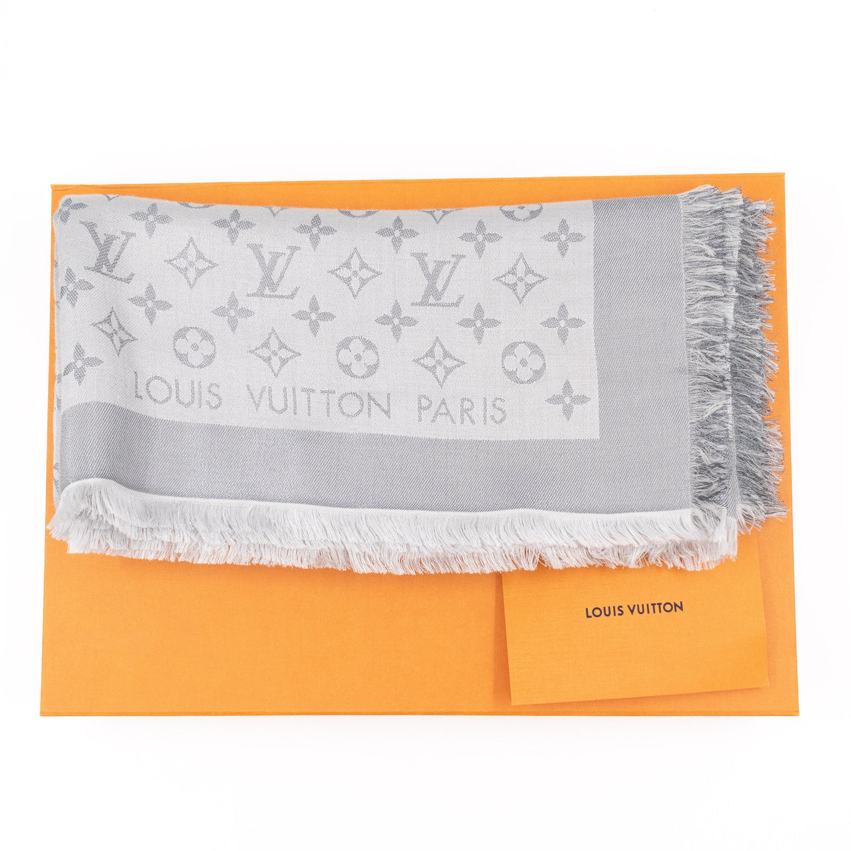 Louis-vuitton Monogram Shine Shawl Glacier