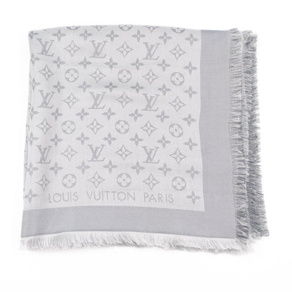 Louis-vuitton Monogram Shine Shawl Glacier