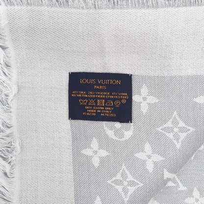 Louis-vuitton Monogram Shine Shawl Glacier