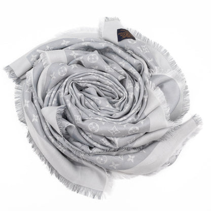 Louis-vuitton Monogram Shine Shawl Glacier