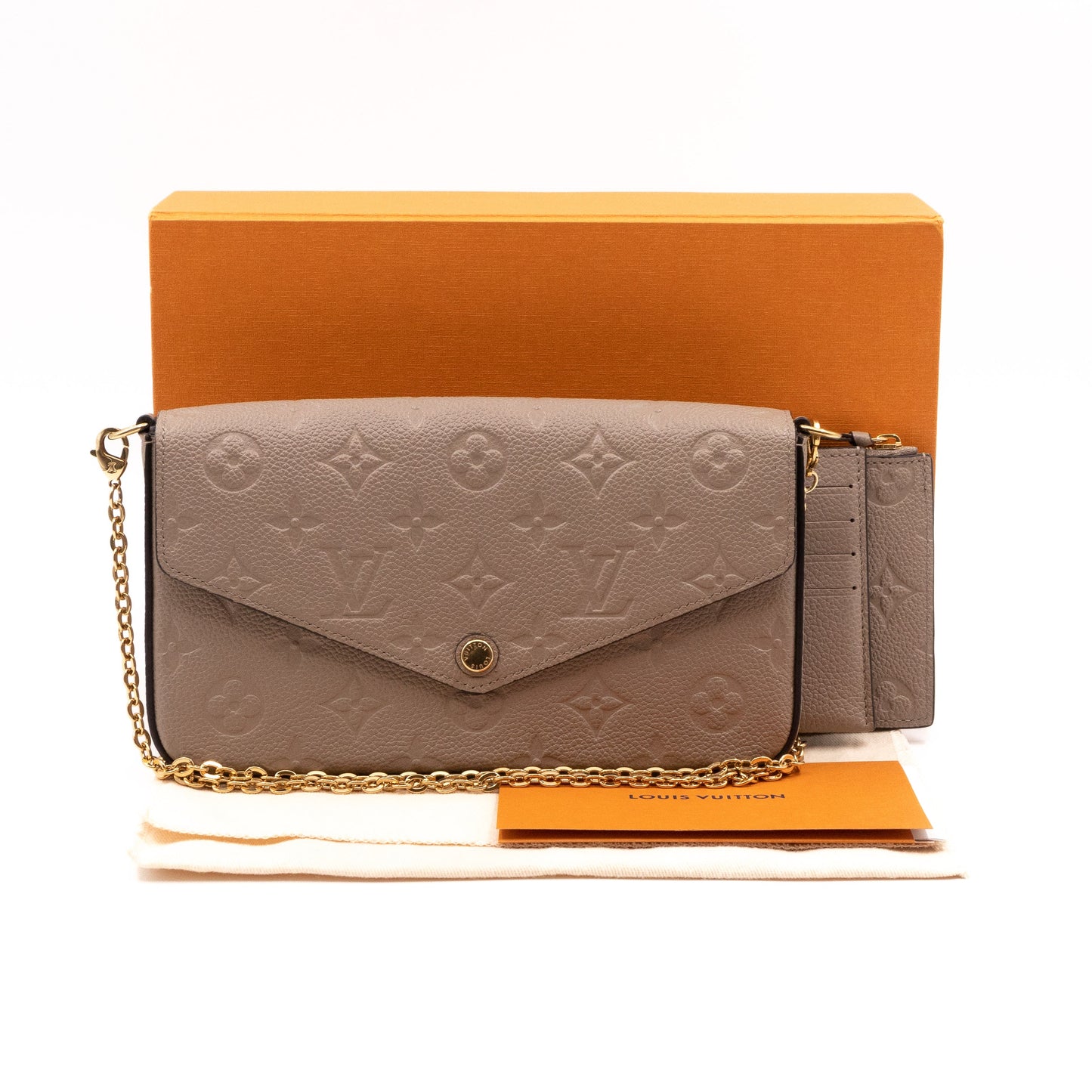 Louis-vuitton Pochette Felicie Monogram Empreinte Dune
