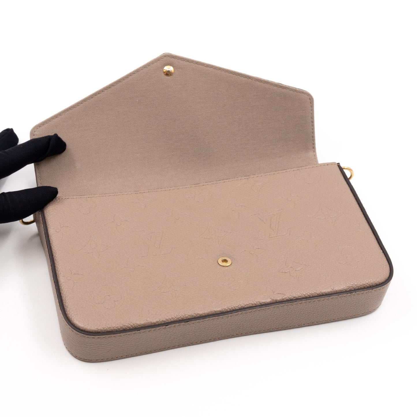 Louis-vuitton Pochette Felicie Monogram Empreinte Dune