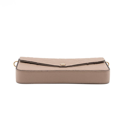 Louis-vuitton Pochette Felicie Monogram Empreinte Dune