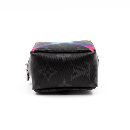 Louis-vuitton Rainbow Box Pouch Bag Charm Key Ring Monogram Eclipse