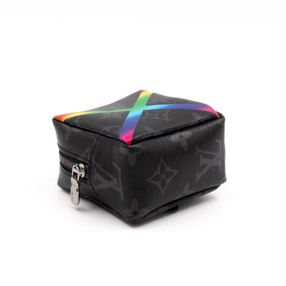 Louis-vuitton Rainbow Box Pouch Bag Charm Key Ring Monogram Eclipse