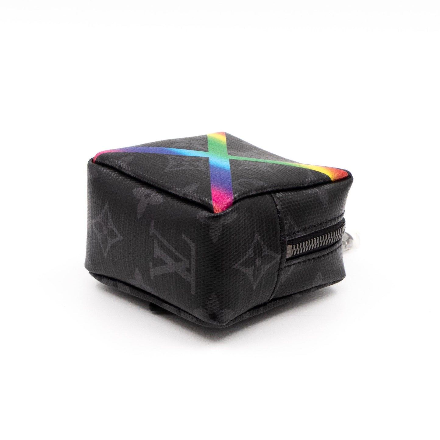 Louis-vuitton Rainbow Box Pouch Bag Charm Key Ring Monogram Eclipse