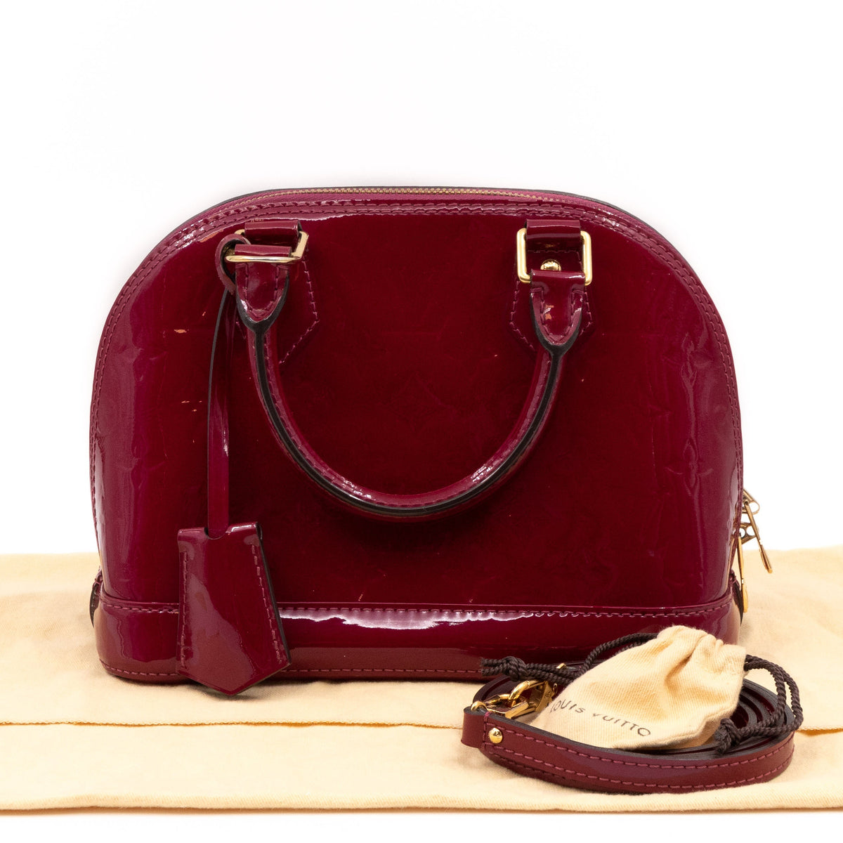 Louis-vuitton Alma BB Vernis Magenta