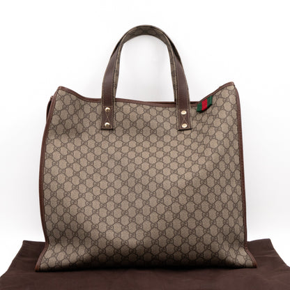 Signature Web Loop Medium Tote GG Supreme