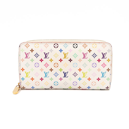 Louis-vuitton Zippy Wallet Multicolore White