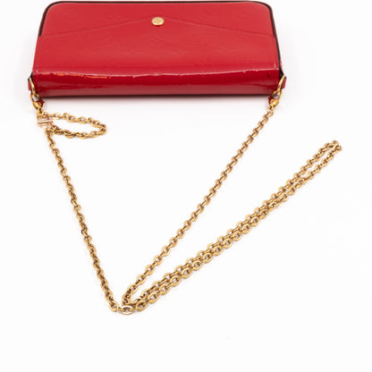 Louis-vuitton Pochette Felicie Vernis Red