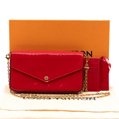 Louis-vuitton Pochette Felicie Vernis Red