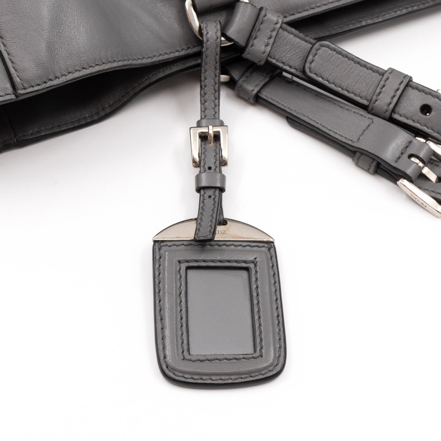Shopping Tote Grey Soft Calfskin