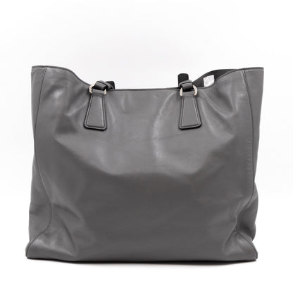 Shopping Tote Grey Soft Calfskin