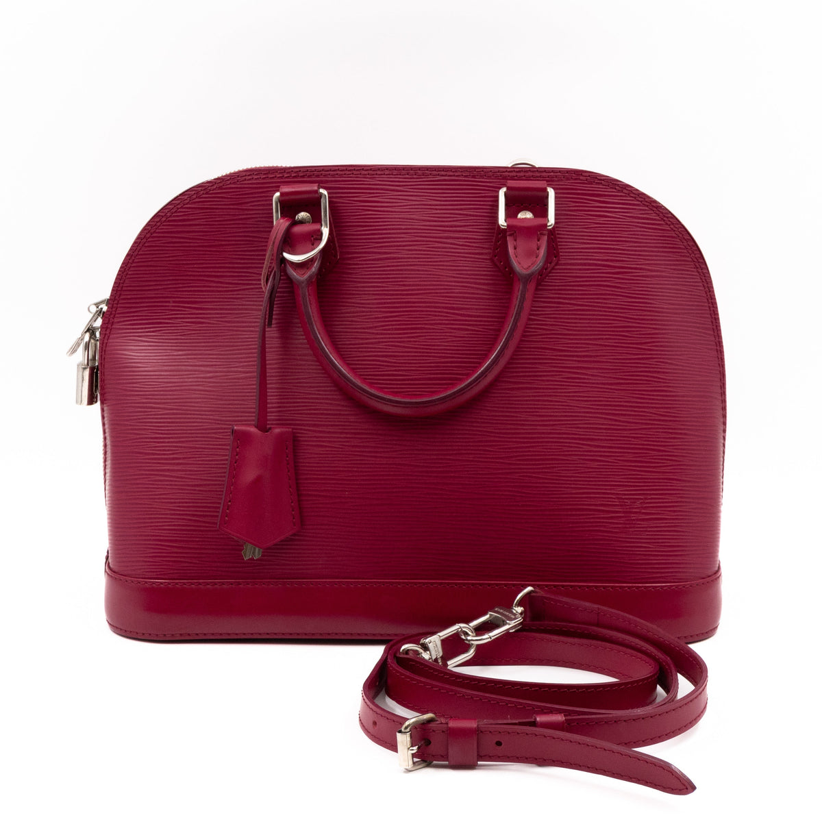 Louis-vuitton Alma PM Epi Leather Fuchsia with Shoulder Strap
