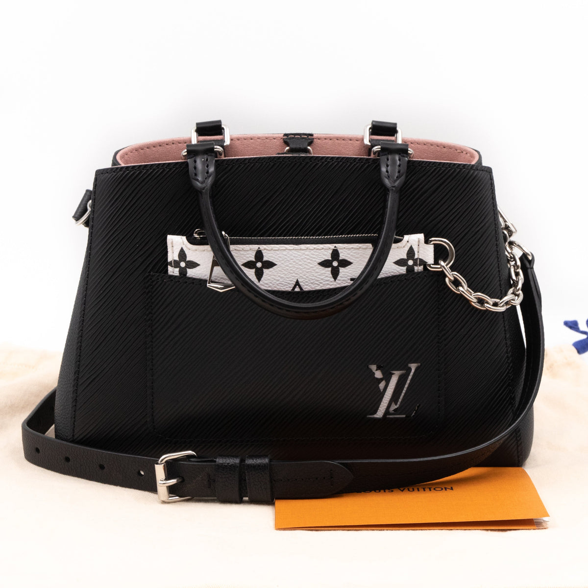 Louis-vuitton Marelle BB Tote Bag Epi Leather Black