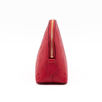 Cosmetic Pouch PM Monogram Empreinte Scarlet