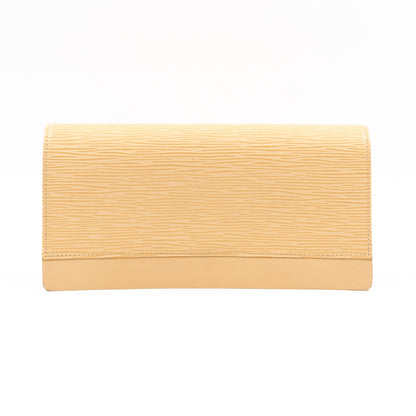 Honfleur Pochette Epi Leather Vanilla