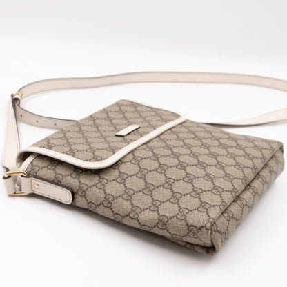 Small Messenger GG Canvas White