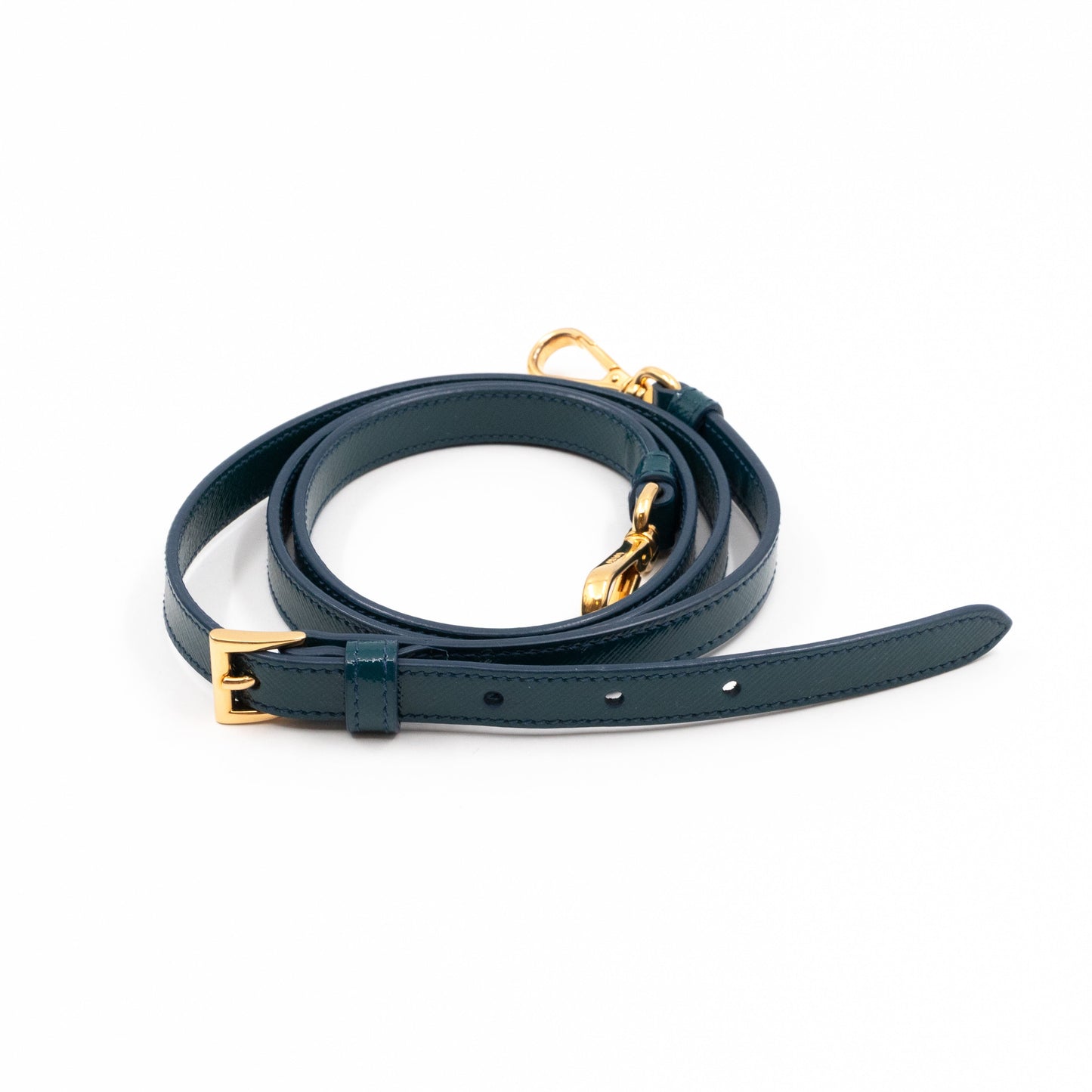 Galleria Small Double Zip Cobalto Saffiano Vernice