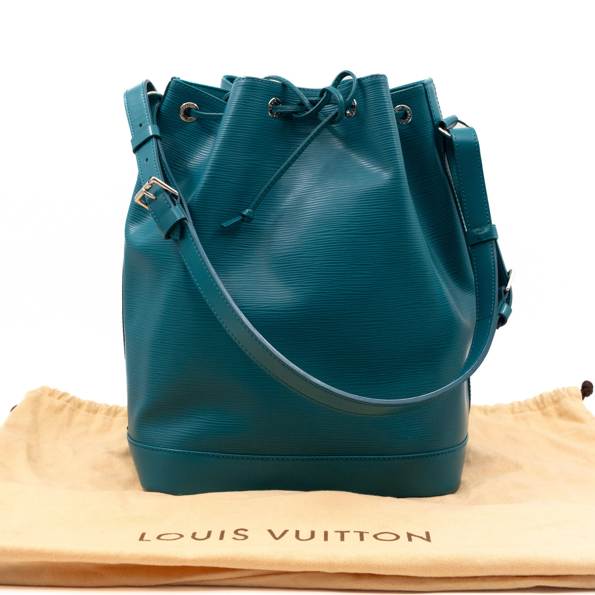 Louis-vuitton Noe Epi Leather Cyan