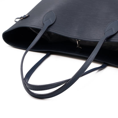 Louis-vuitton Neverfull MM Epi Leather Indigo