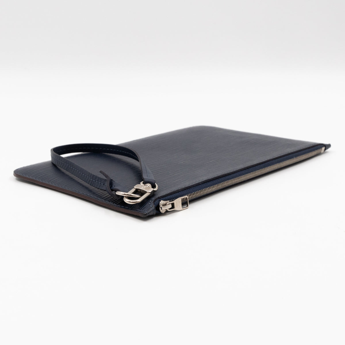 Louis-vuitton Neverfull Pochette Indigo Epi Leather