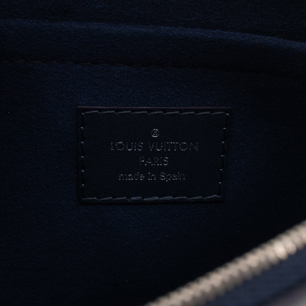 Louis-vuitton Neverfull Pochette Indigo Epi Leather