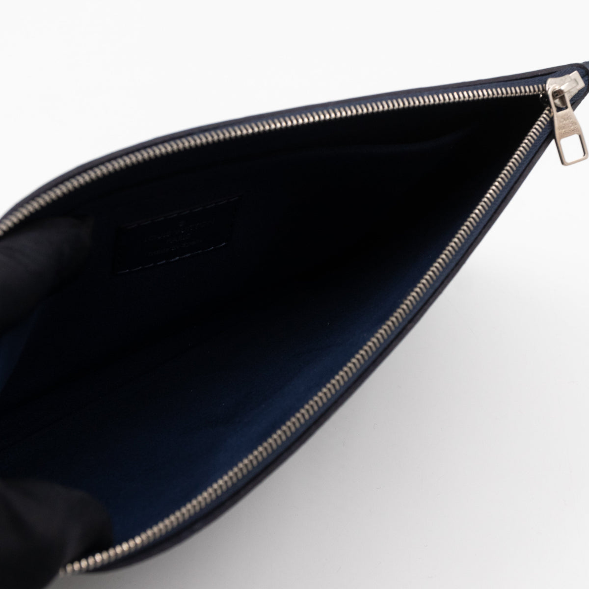 Louis-vuitton Neverfull Pochette Indigo Epi Leather