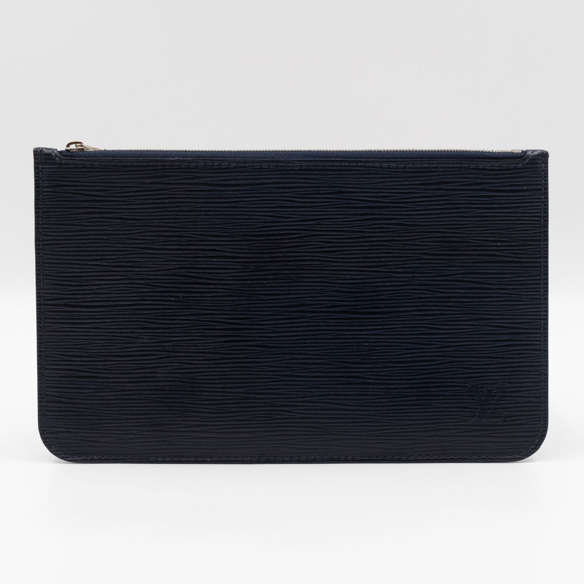 Louis-vuitton Neverfull Pochette Indigo Epi Leather