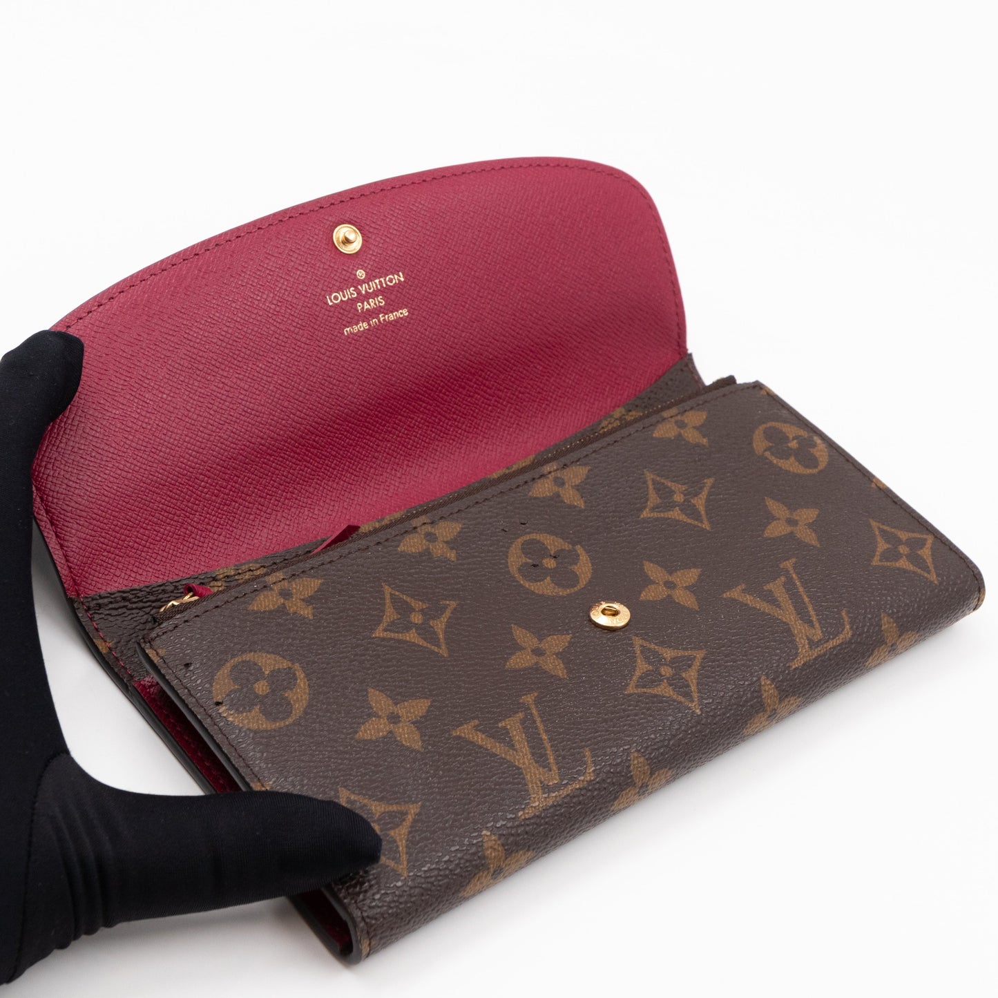 Louis-vuitton Emilie Wallet Monogram Fuchsia
