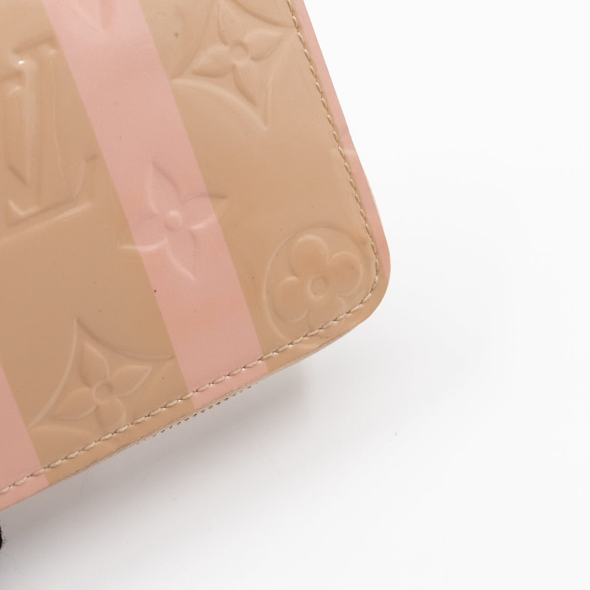 Louis-vuitton Zippy Coin Purse Vernis Rayures Dune