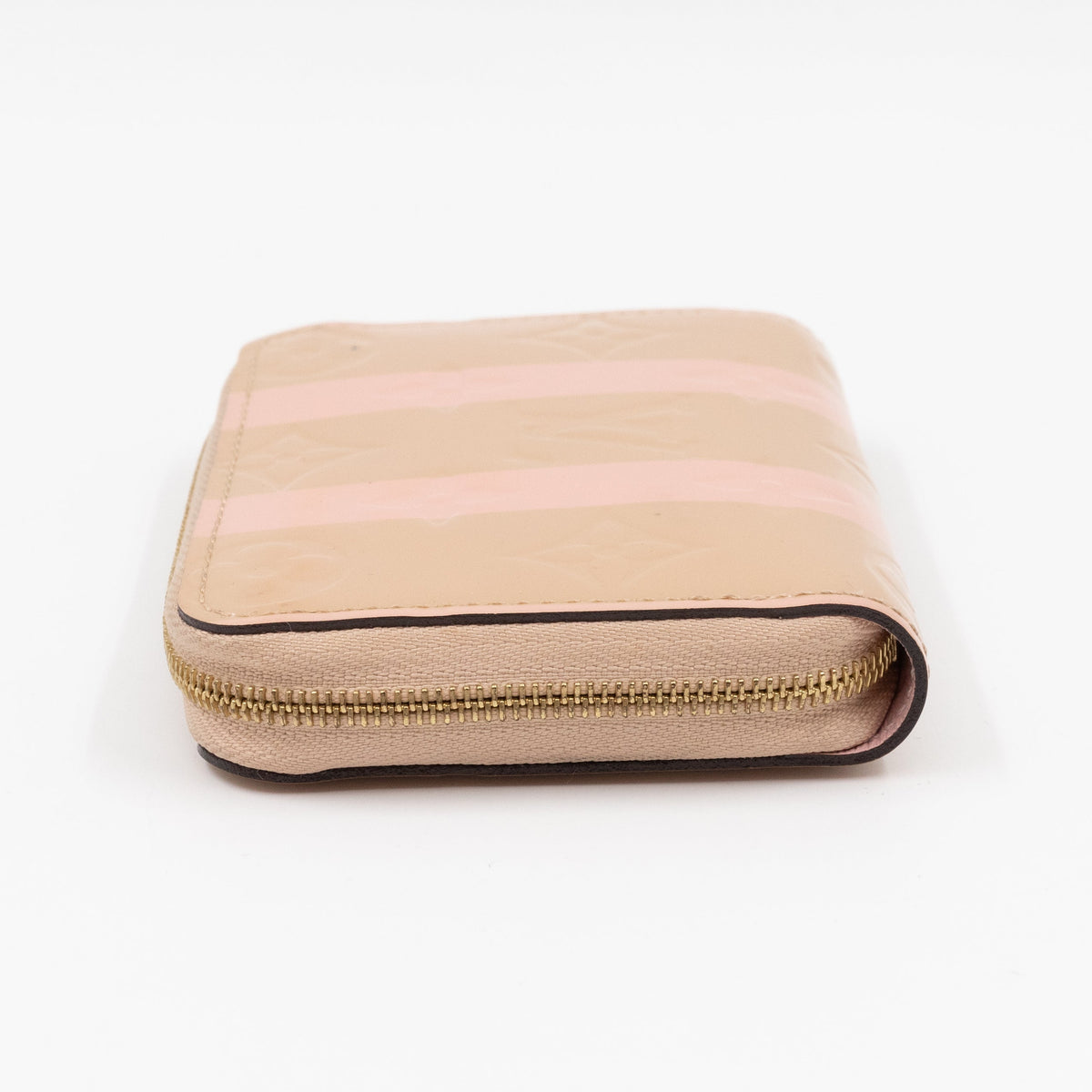 Louis-vuitton Zippy Coin Purse Vernis Rayures Dune