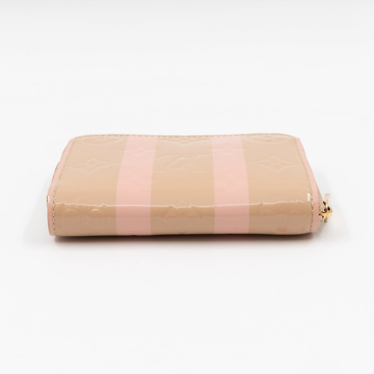 Louis-vuitton Zippy Coin Purse Vernis Rayures Dune