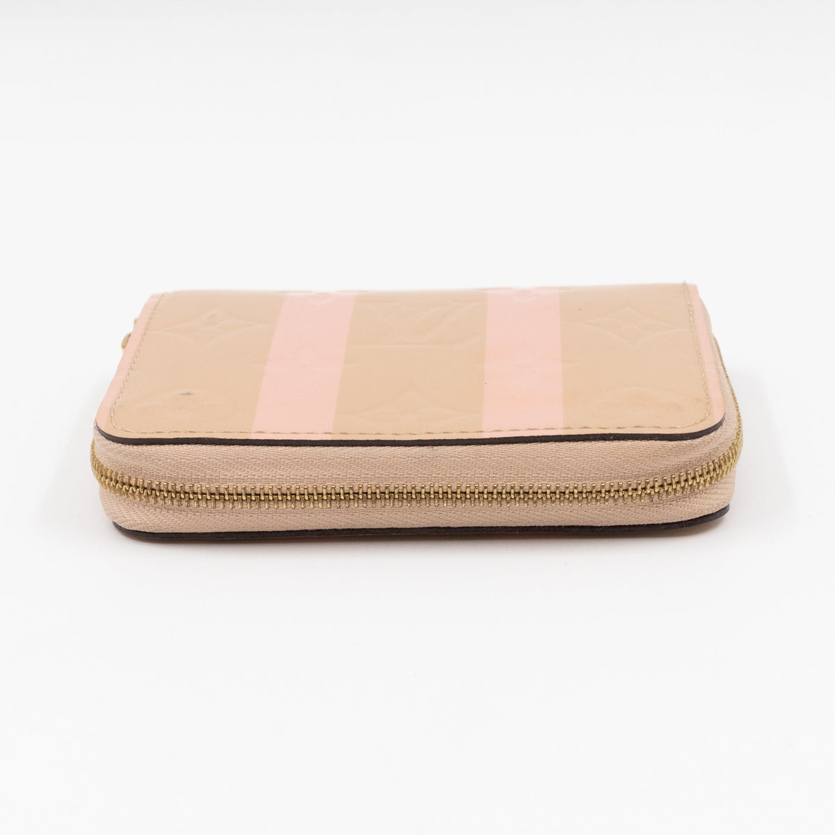Louis-vuitton Zippy Coin Purse Vernis Rayures Dune