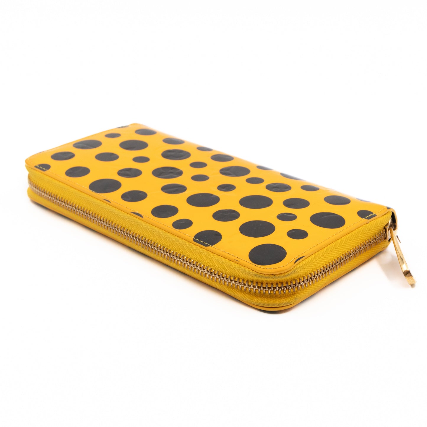 Louis-vuitton Zippy Wallet Vernis Dots Infinity Yellow