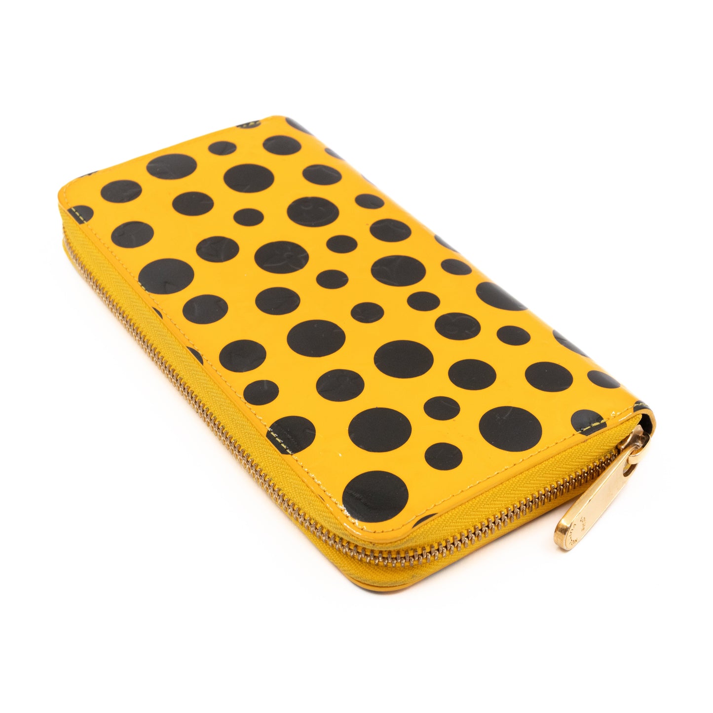 Louis-vuitton Zippy Wallet Vernis Dots Infinity Yellow