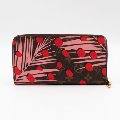 Zippy Wallet Monogram Jungle Dots