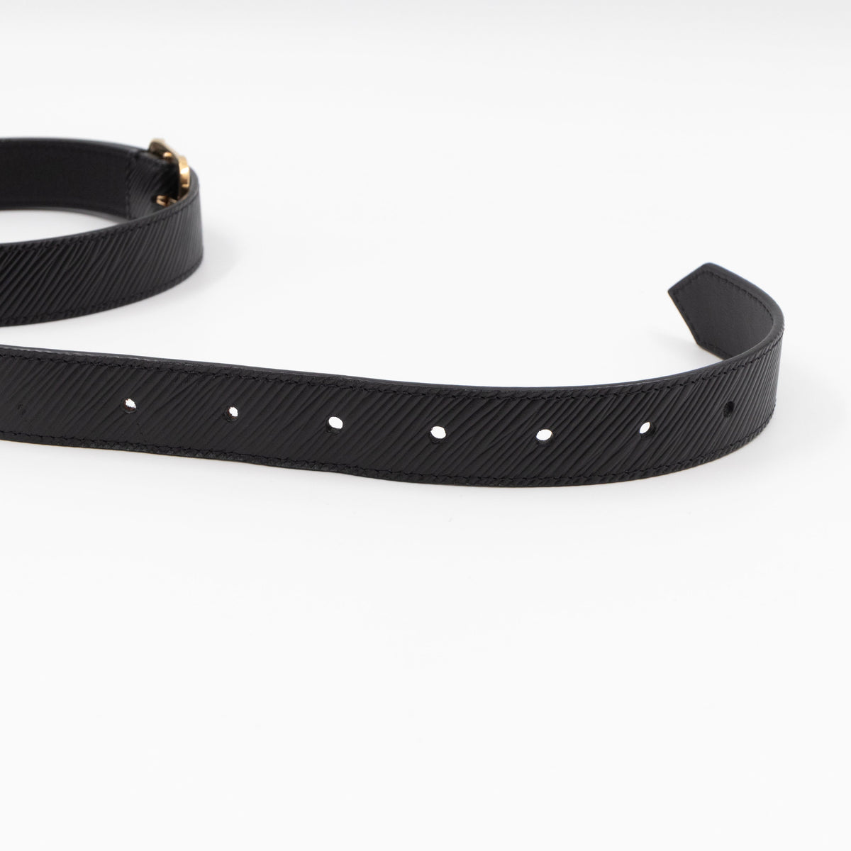 Malletier Belt 25 mm 90 cm Black Epi Leather