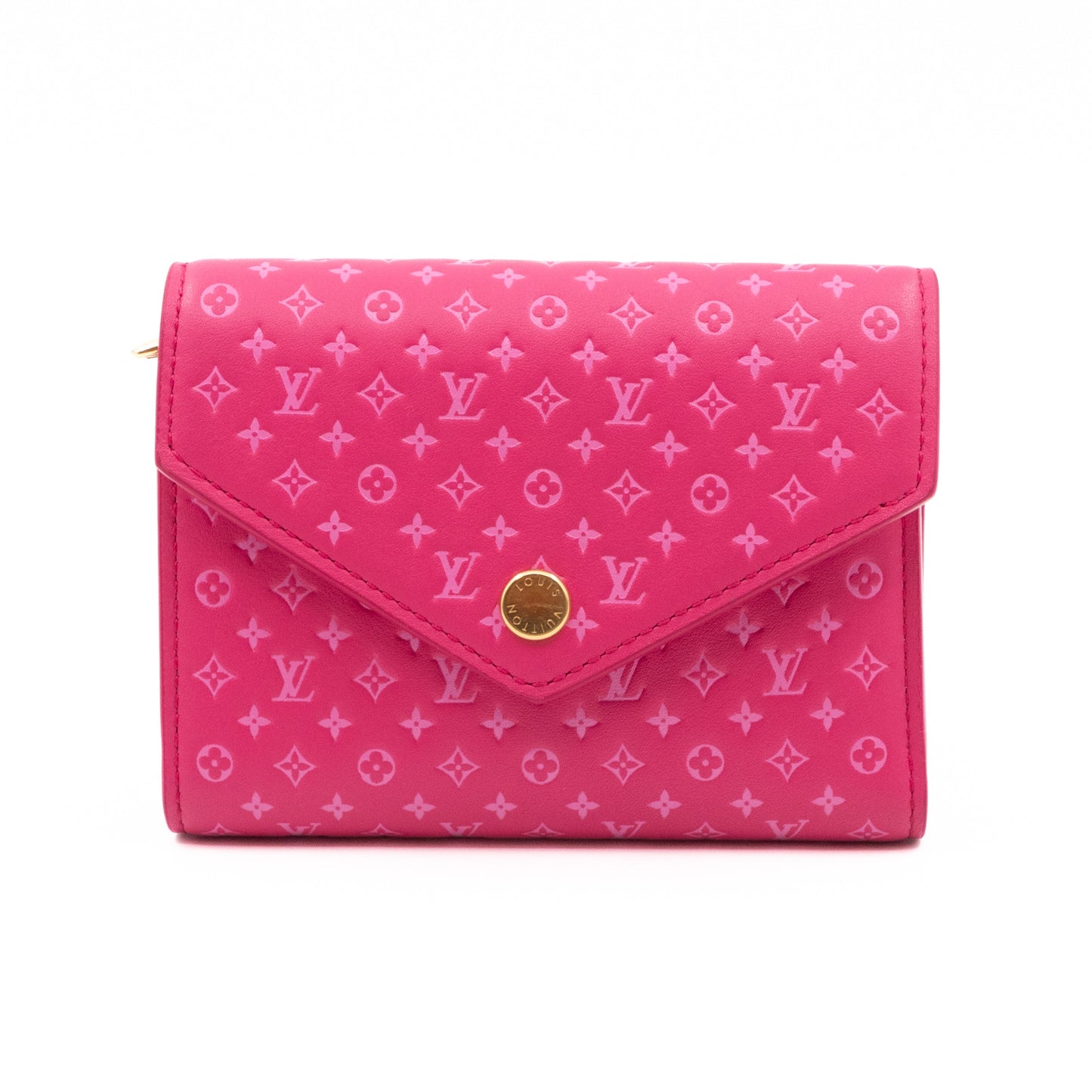 Victorine Wallet Nanogram Leather Rose