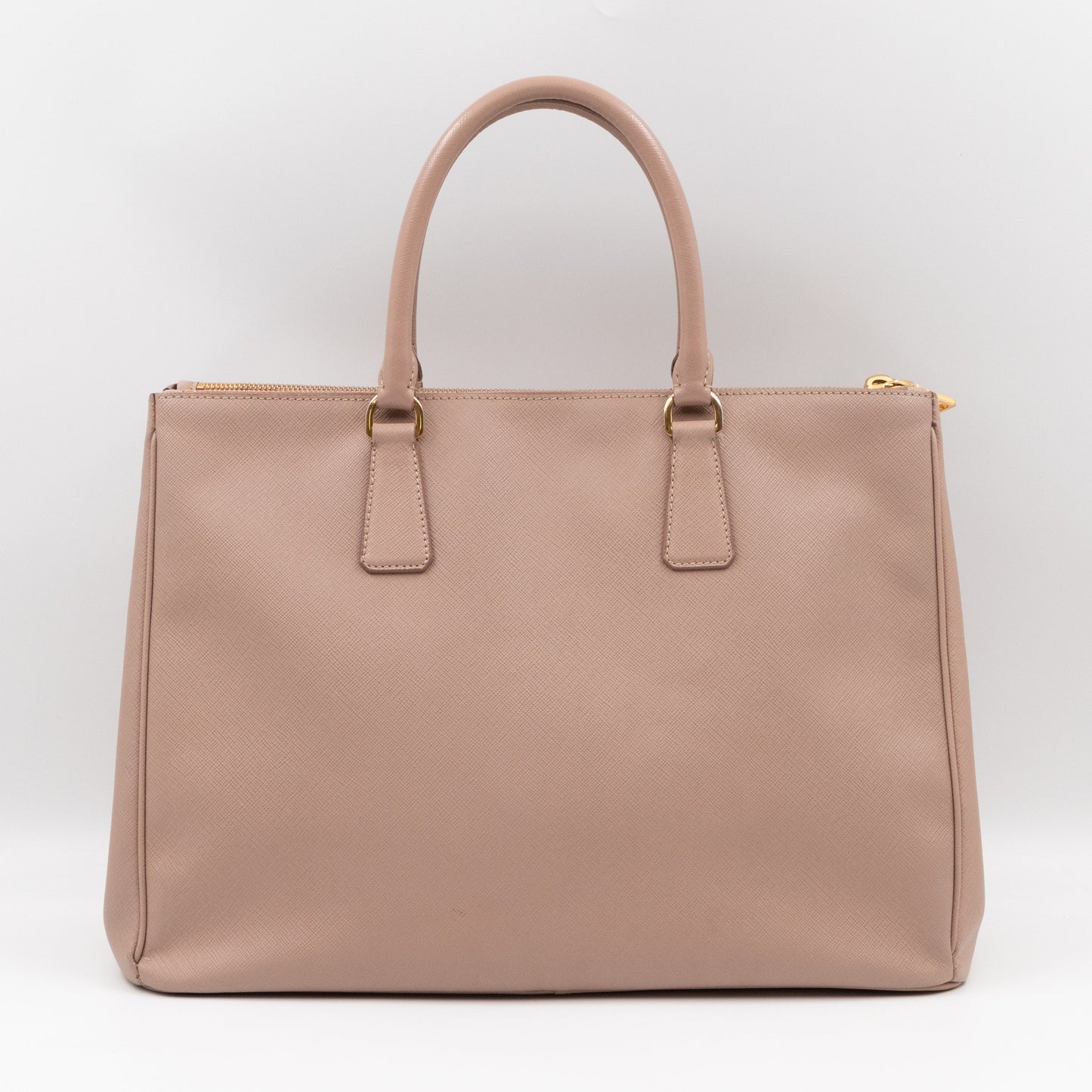 Galleria Large Double Zip Light Pink Saffiano