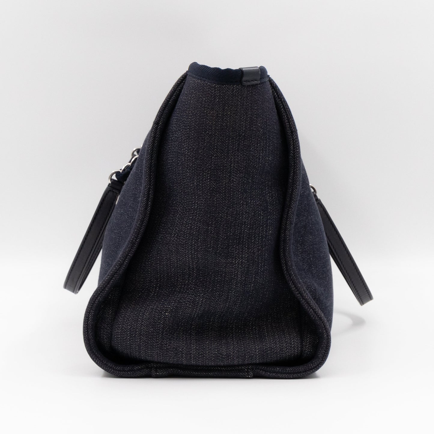 Deauville Medium Tote Dark Blue Canvas