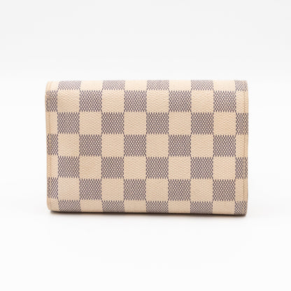 Alexandra Wallet Damier Azur