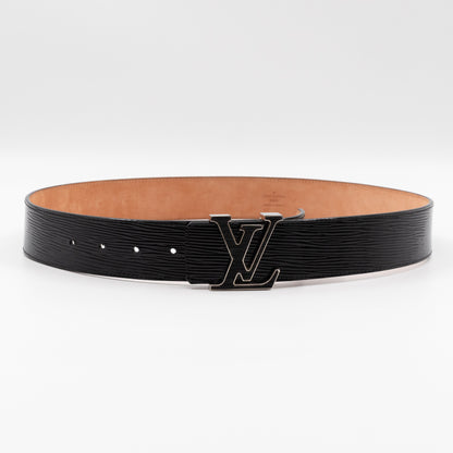 LV Initiales Belt 40 mm 85 cm Noir Electric Epi