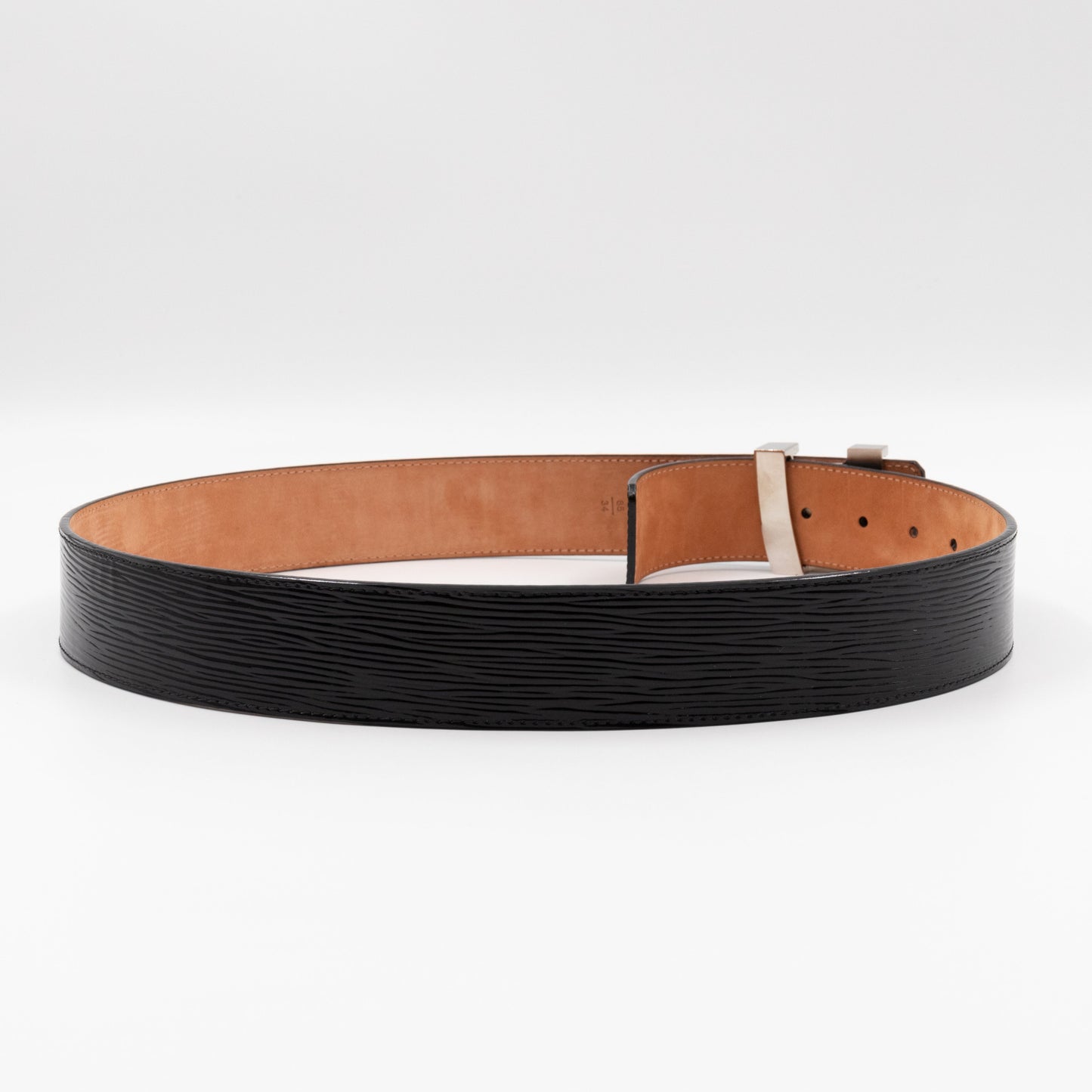 LV Initiales Belt 40 mm 85 cm Noir Electric Epi