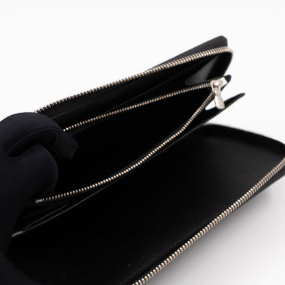 Louis-vuitton Zippy Organiser Wallet Epi Noir Electric Silver