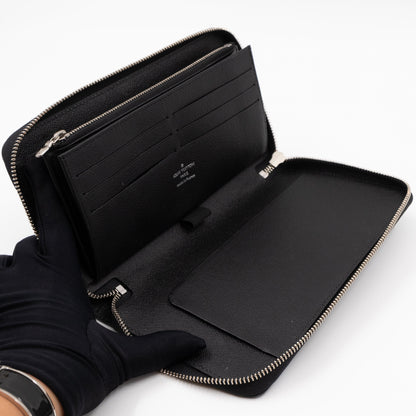 Louis-vuitton Zippy Organiser Wallet Epi Noir Electric Silver